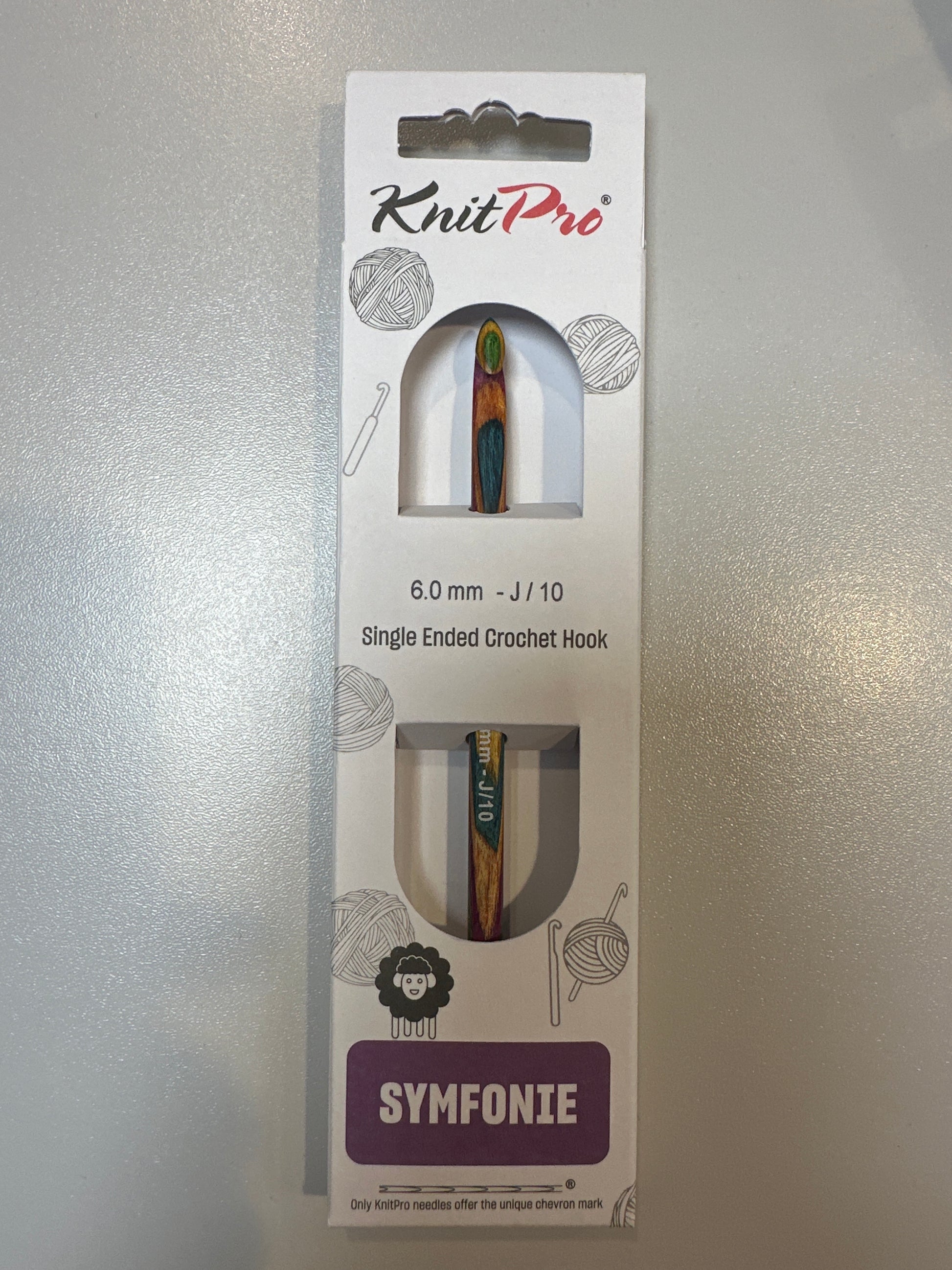 KnitPro Symfonie single ended crochet hook