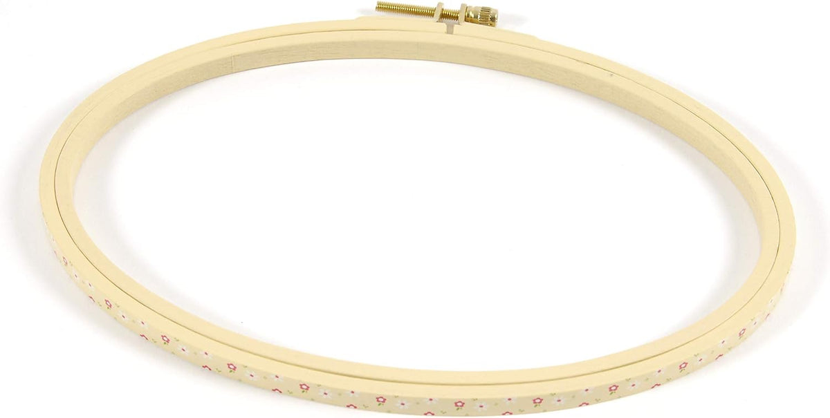 DMC Oval Painted Embroidery Hoop 5x9in - Yellow
