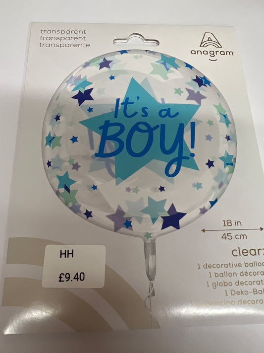 It’s a boy helium balloon