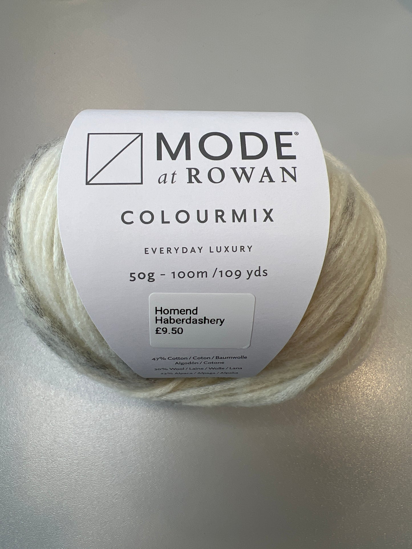Rowan yarn in grey