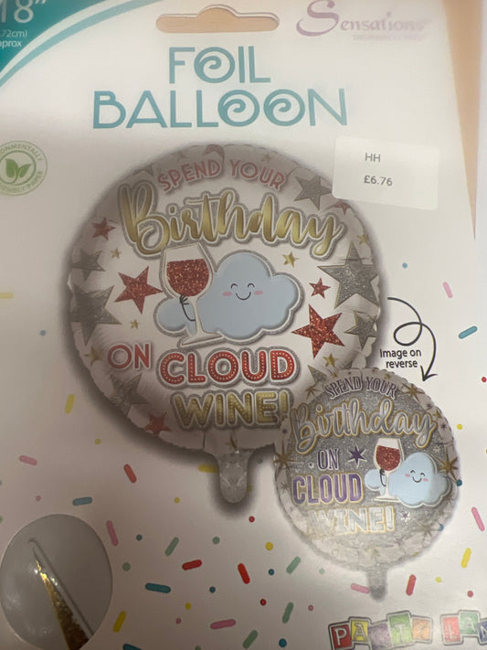 On cloud wine balloon