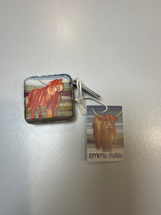 Emma Ball highland cow tape measure