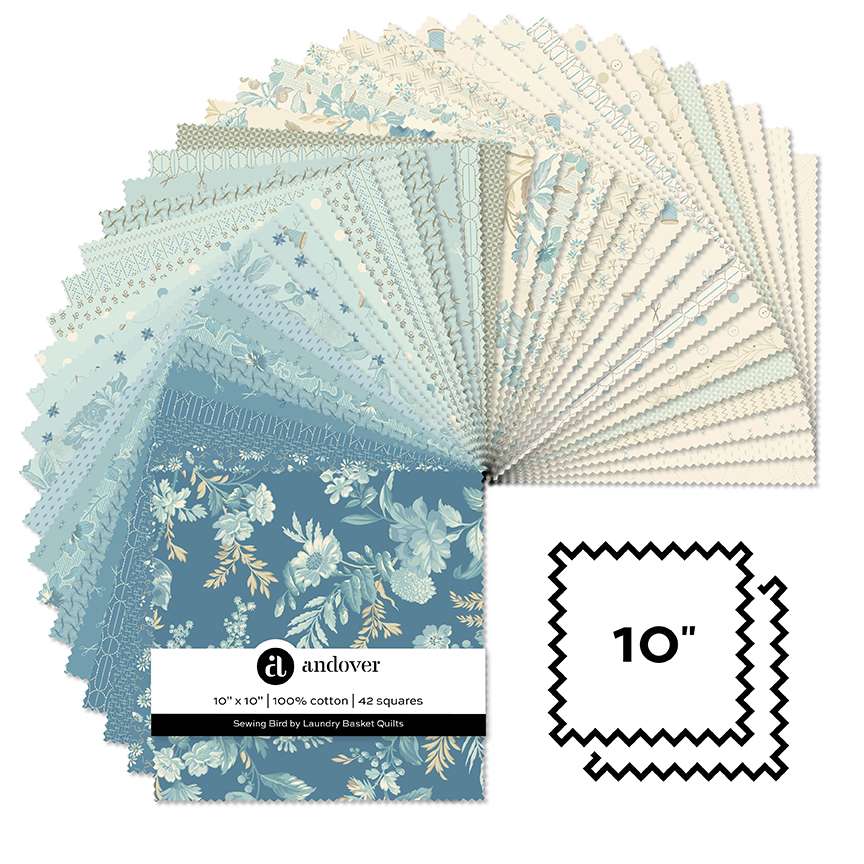 Andover Fabrics Sewing Bird Fat Quarter