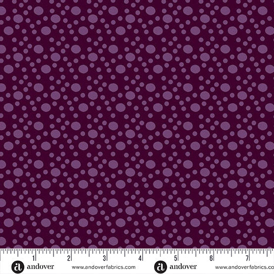 Spots Byzantium - Moody Hues quilting fabric by Andover Fabrics