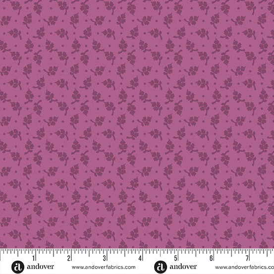 Little Flower Raspberry - Moody Hues quilting fabric by Andover Fabrics