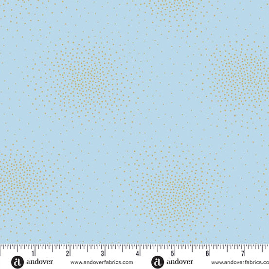 Andover Fabrics Spritz Metallic by Andover Fabrics - Spritz Snow Shadow