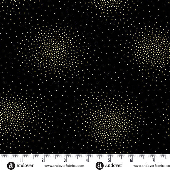 Andover Fabrics Spritz Metallic by Andover Fabrics - Spritz Black