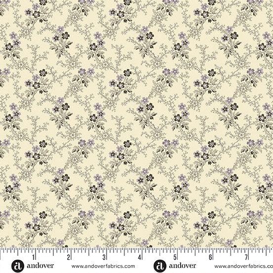 Andover Fabrics Hazelmont Farm Shirtings by Max and Louise - Catherine Chocolate