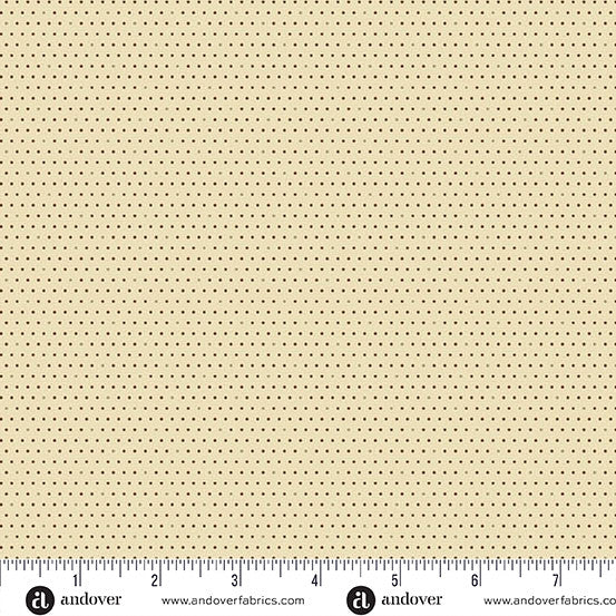 Andover Fabrics Hazelmont Farm Shirtings by Max and Louise - Eliza Chocolate