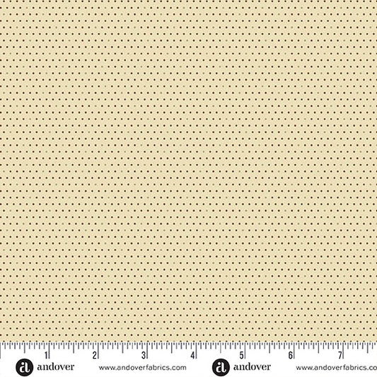 Andover Fabrics Hazelmont Farm Shirtings by Max and Louise - Eliza Chocolate