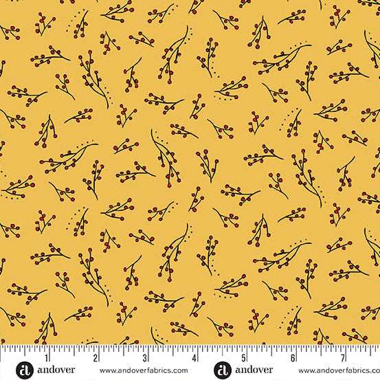 Andover Fabrics Harvest Home by Amy Latta - Harvest Berries Maize
