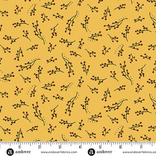 Andover Fabrics Harvest Home by Amy Latta - Harvest Berries Maize