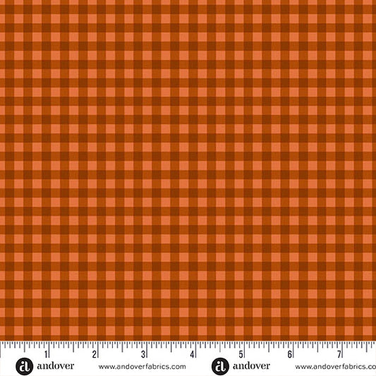 Andover Fabrics Harvest Home by Amy Latta - Cozy Plaid Ochre
