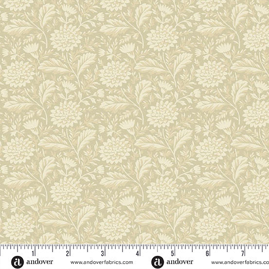Andover Fabrics Autumn Bouquet by Renee Nanneman - Marigold Cream