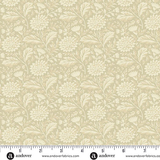 Andover Fabrics Autumn Bouquet by Renee Nanneman - Marigold Cream