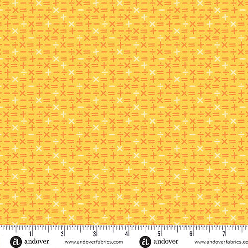 Andover Fabrics Back to School by Seek to Spring - Math Symbols Sunshine