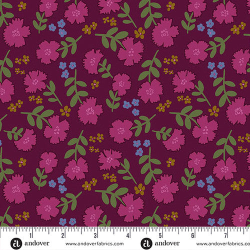Andover Fabrics Lush by Nancy Rink - Abundant Berry