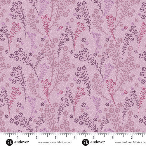 Andover Fabrics Lush by Nancy Rink - Sprigs Berry