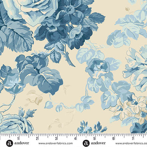 Andover Fabrics Special Delivery by Laundry Basket Quilts - Rose Bouquet Porcelain