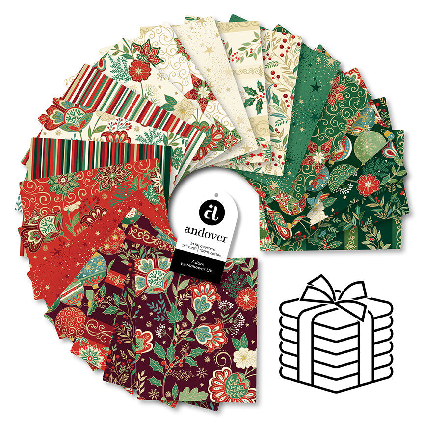 Makower UK Adorn - Fat Quarter Bundle (21 Cuts)