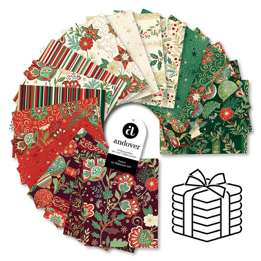 Makower UK Adorn - Fat Quarter Bundle (21 Cuts)