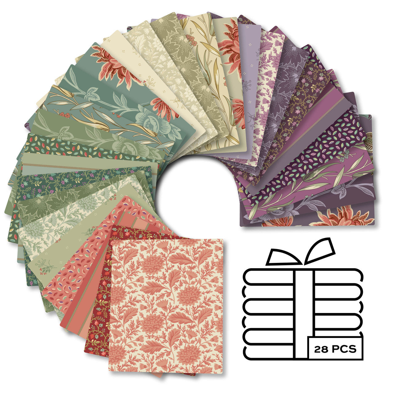 Andover Fabrics Autumn Bouquet by Renee Nanneman - Fat Quarter Bundle (28 Cuts)