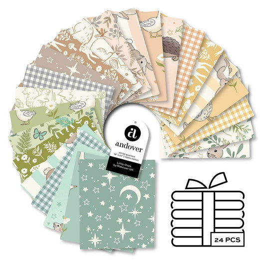 Little Ones Fat Quarter Bundle - Little Ones quilting fabric by Makower UK