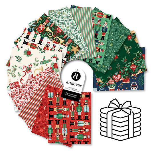 Makower UK The Nutcracker - Fat Quarter Bundle (15 Cuts)