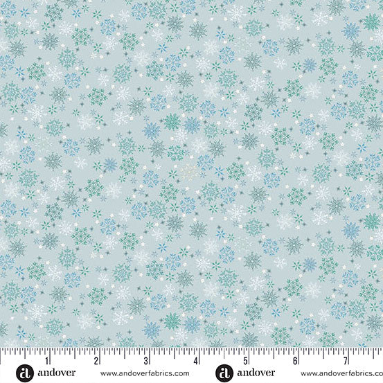 Makower UK Country Christmas - Frosty Blue