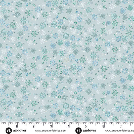 Makower UK Country Christmas - Frosty Blue