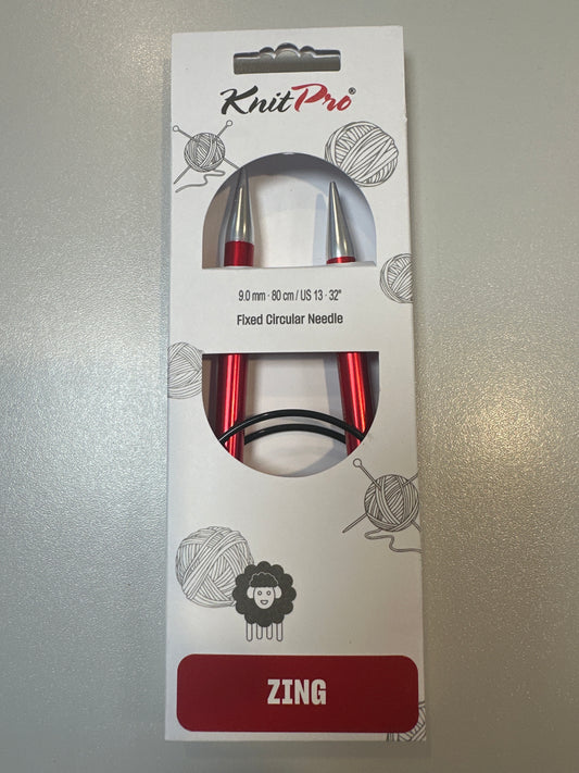 KnitPro Zing 9mm 80cm