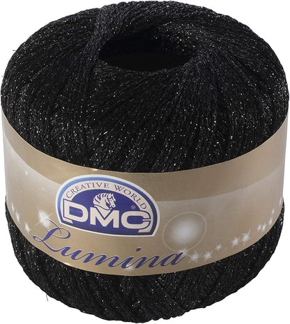 DMC yarn in black - texture detail