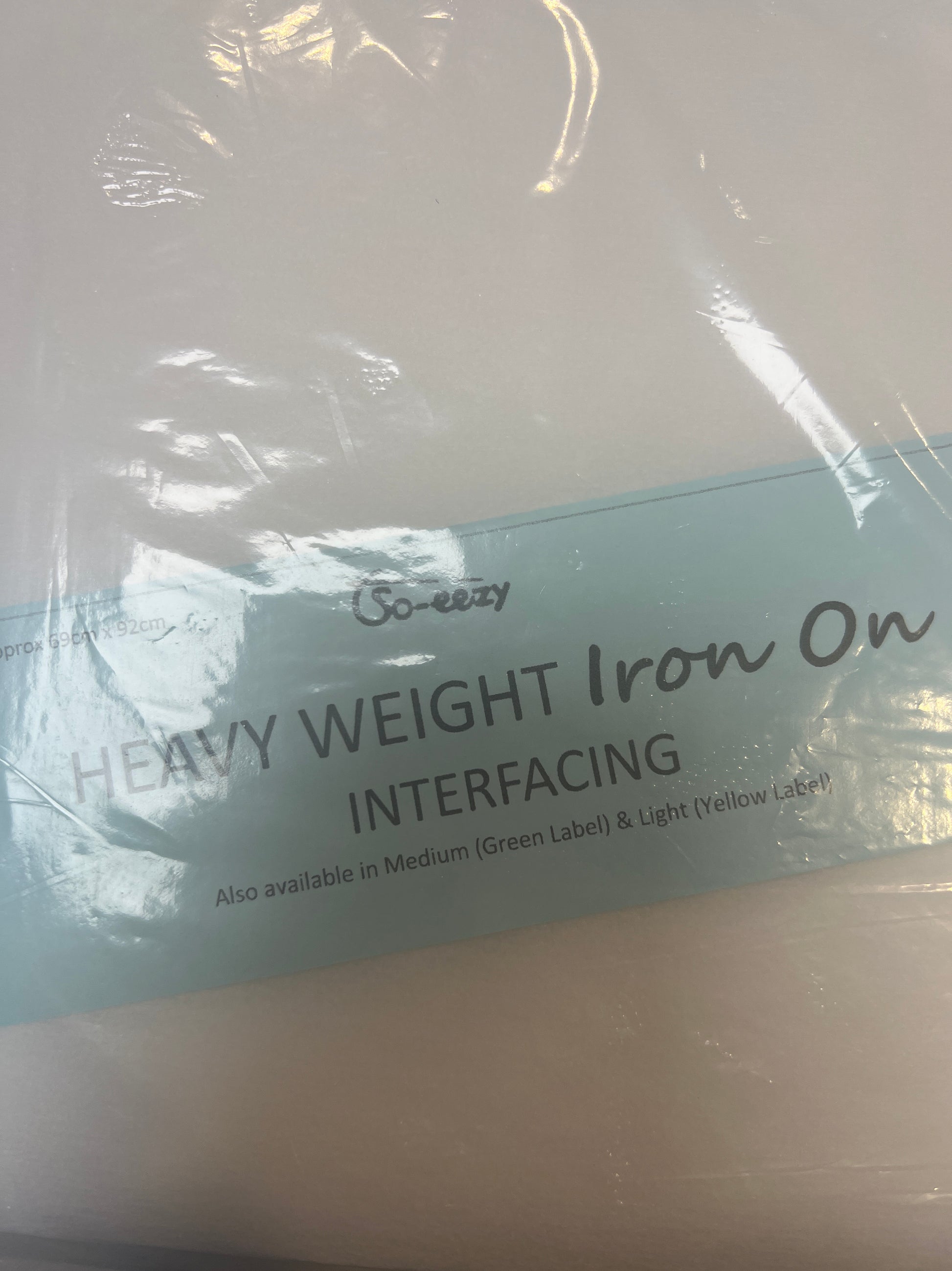 Heavy Weight Iron On Interfacing