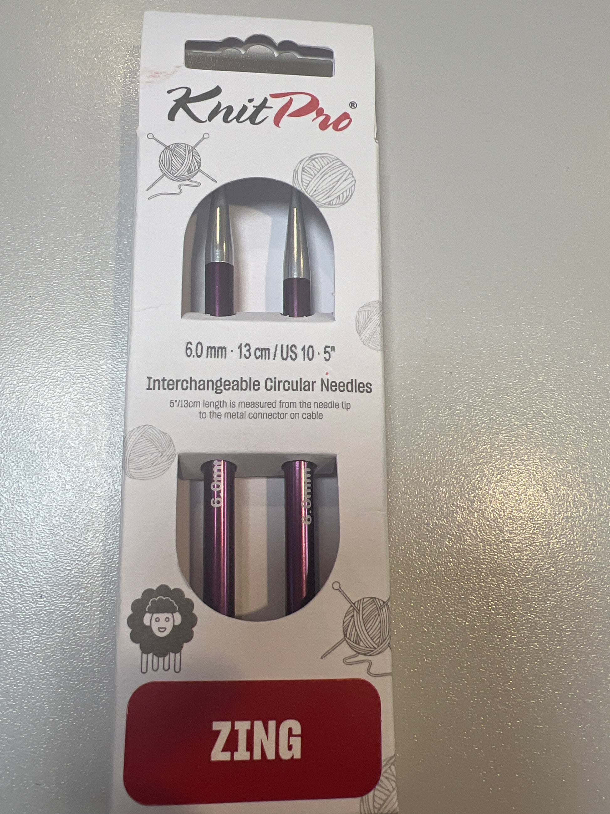 KnitPro 6.0mm interchangeable circular needles