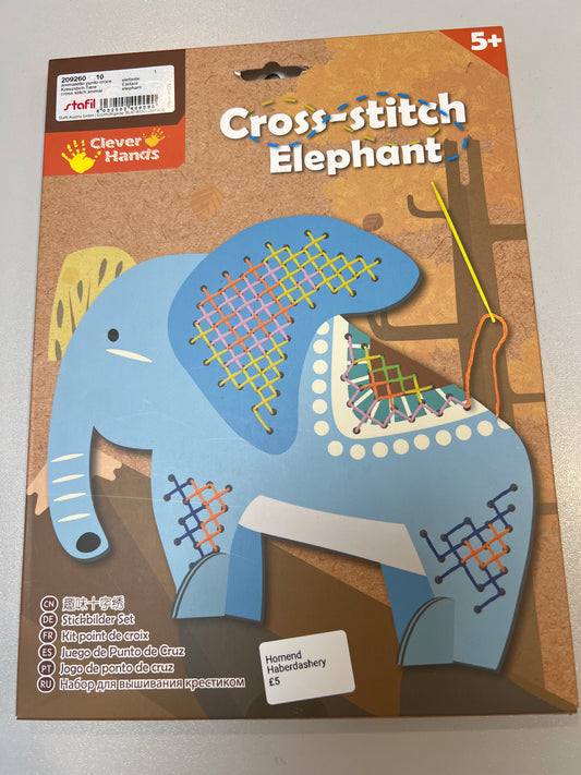 Stafil Children’s Cross Stitch.  Elephant
