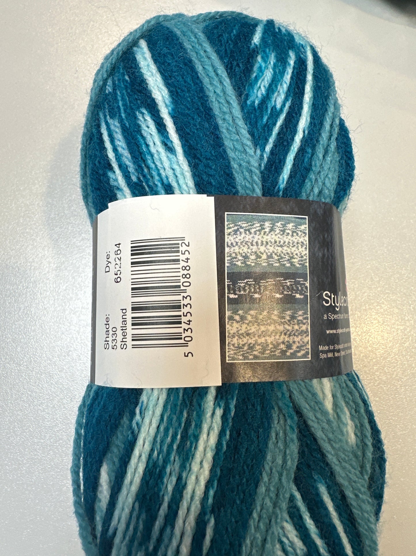 Stylecraft Easy Fair Isle Effect Aran Weight Yarn. Shetland. 5330