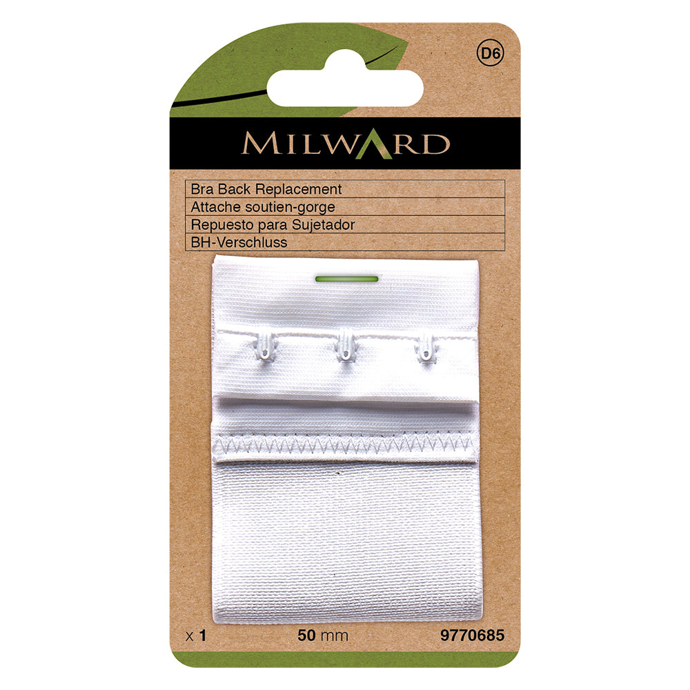Milward Bra Back Replacement 50mm White