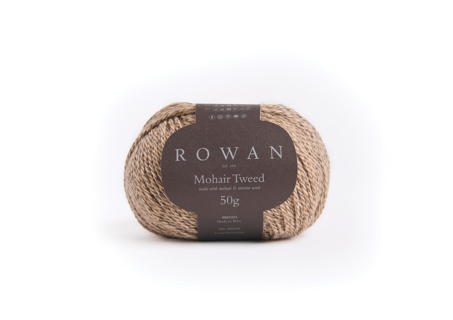 Rowan Mohair Tweed 50g - Oak
