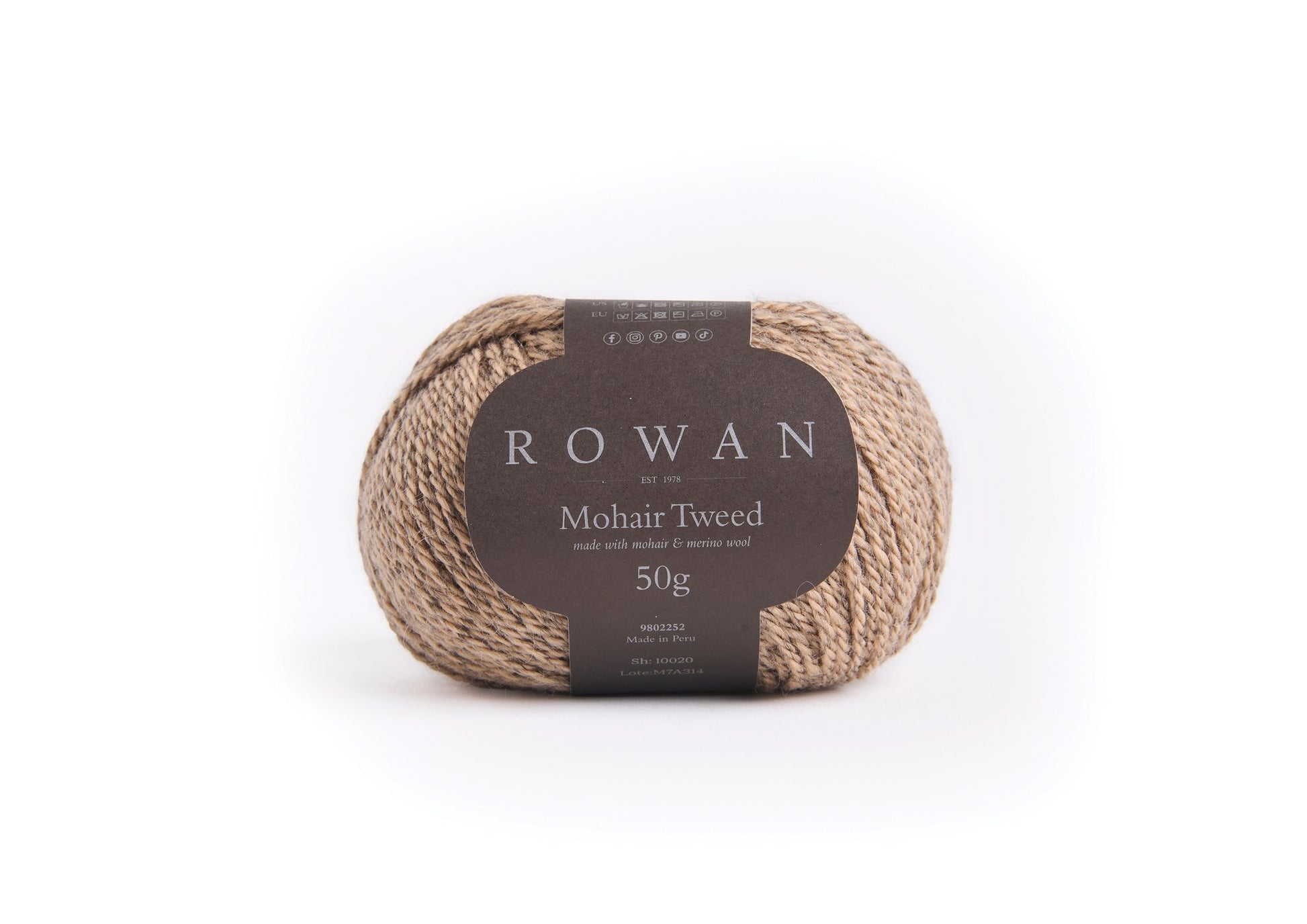 Rowan Mohair Tweed 50g - Oak