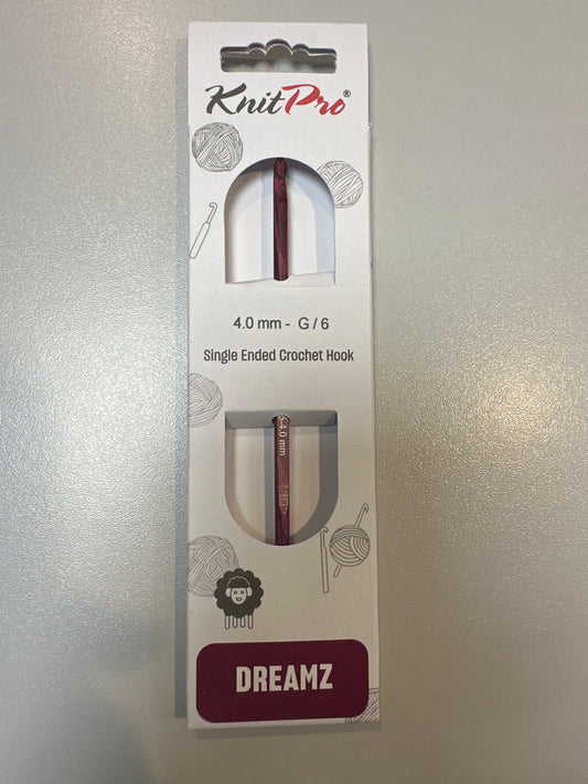 KnitPro Dreamz single ended crochet hook