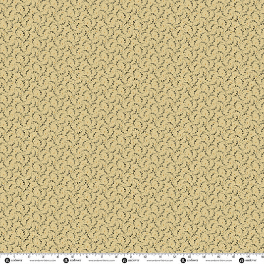 Andover Fabrics Providence Shirtings - Swirls Parchment