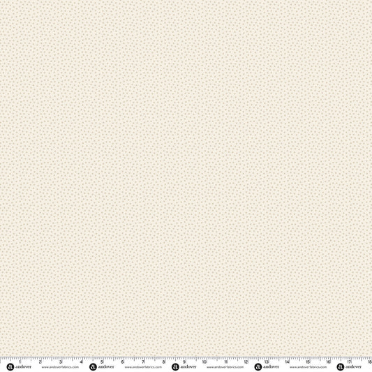 Andover Fabrics Midnight Garden - Stardust Dots Ivory Dusk