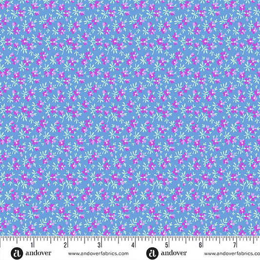 Andover Fabrics Beloved Blossoms - Meadow Lapis