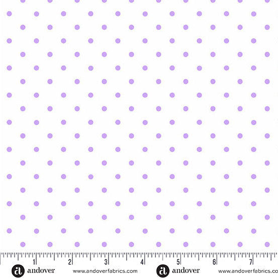 Andover Fabrics Little Ladies - Tickle Dots Lilac
