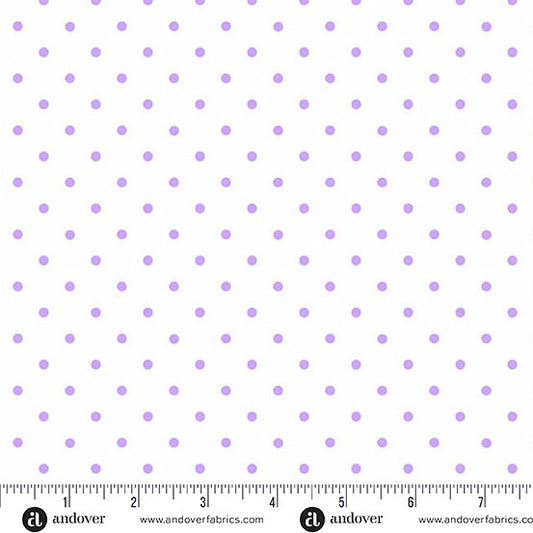 Andover Fabrics Little Ladies - Tickle Dots Lilac