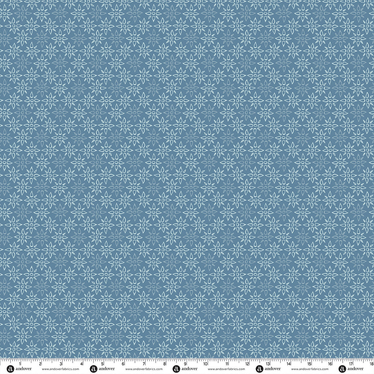 Andover Fabrics Liberty Garden - Makers Mark Stonebath Blue