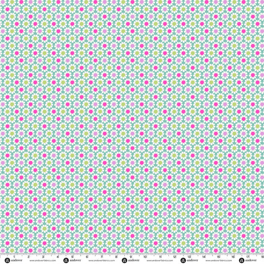Andover Fabrics Bunny Hops - Daisy Dot Caribbean