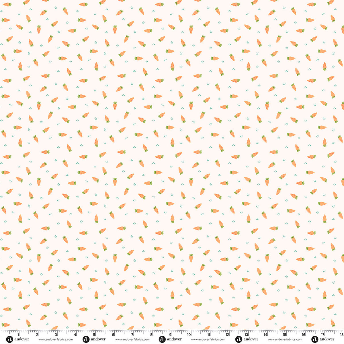 Andover Fabrics Bunny Hops - Carrot Patch Cottontail