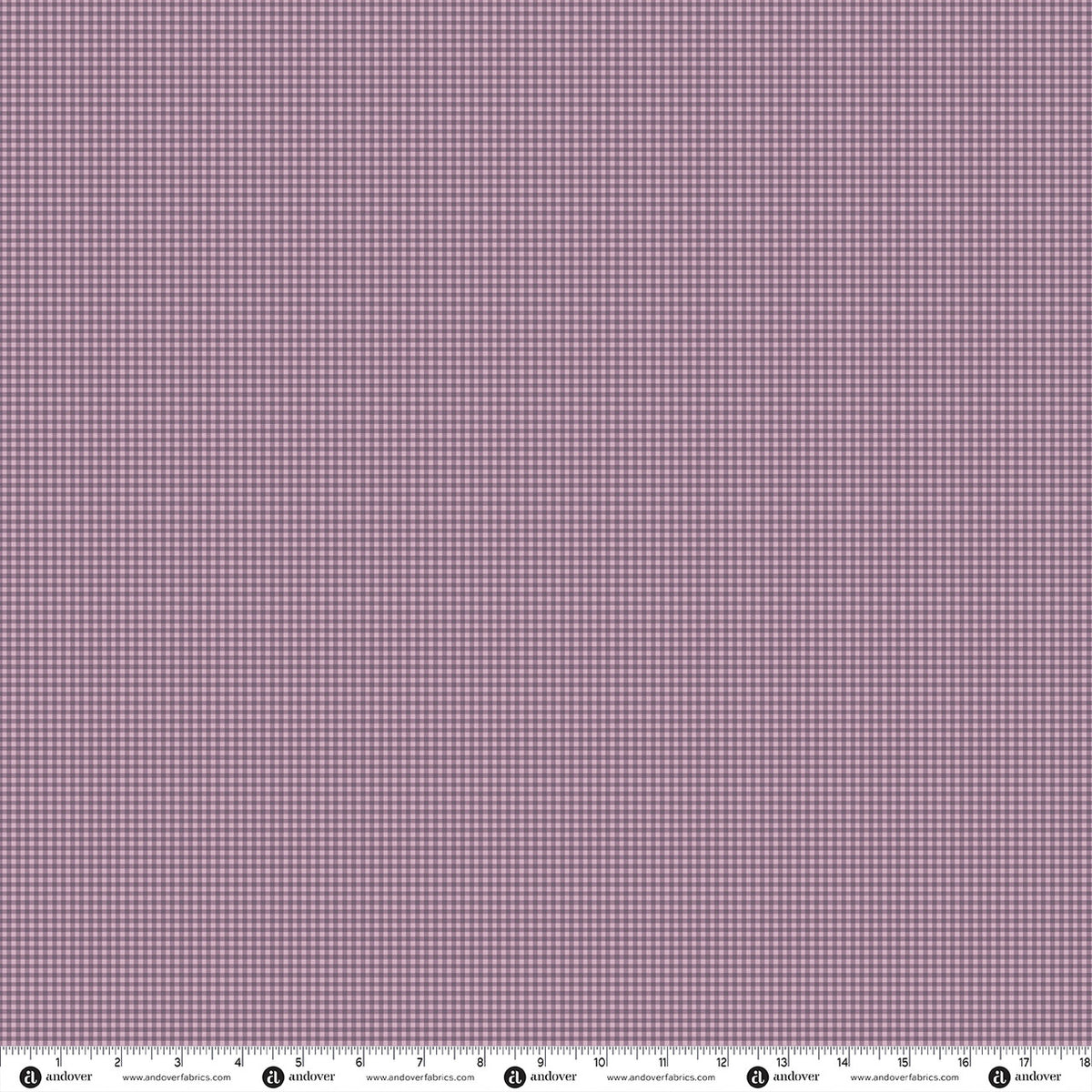 Andover Fabrics Prairie Blossoms - Country Plaid Plum