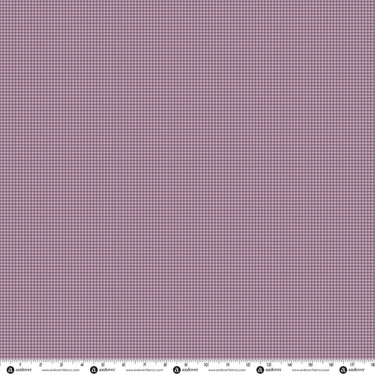 Andover Fabrics Prairie Blossoms - Country Plaid Plum